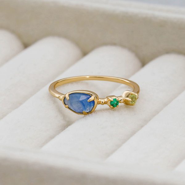Elegant Blue Kyanite S925 Silver Ring | Communication & Inner Balance
