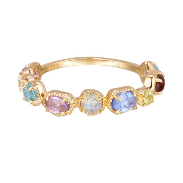 multi stone color gem s925 gold ring french vintage rainbow crystal (4)