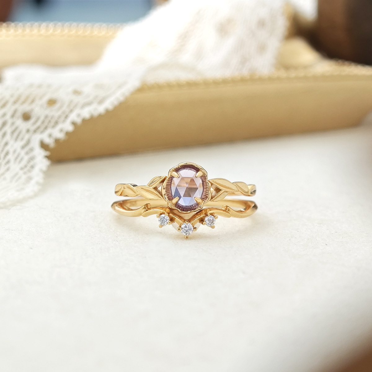 natural amethyst floral leaf ring s925 14k gold plated healing crystal (6) natural amethyst floral leaf ring s925 14k gold plated healing crystal (6)