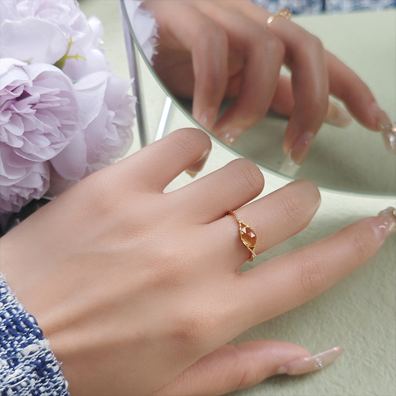 natural citrine ring s925 sterling silver gold plated (1) natural citrine ring s925 sterling silver gold plated (1)