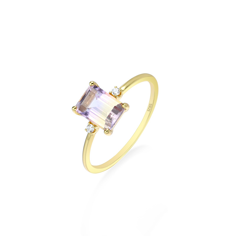 square amethyst s925 sterling silver french vintage purple ring (12) square amethyst s925 sterling silver french vintage purple ring (12)