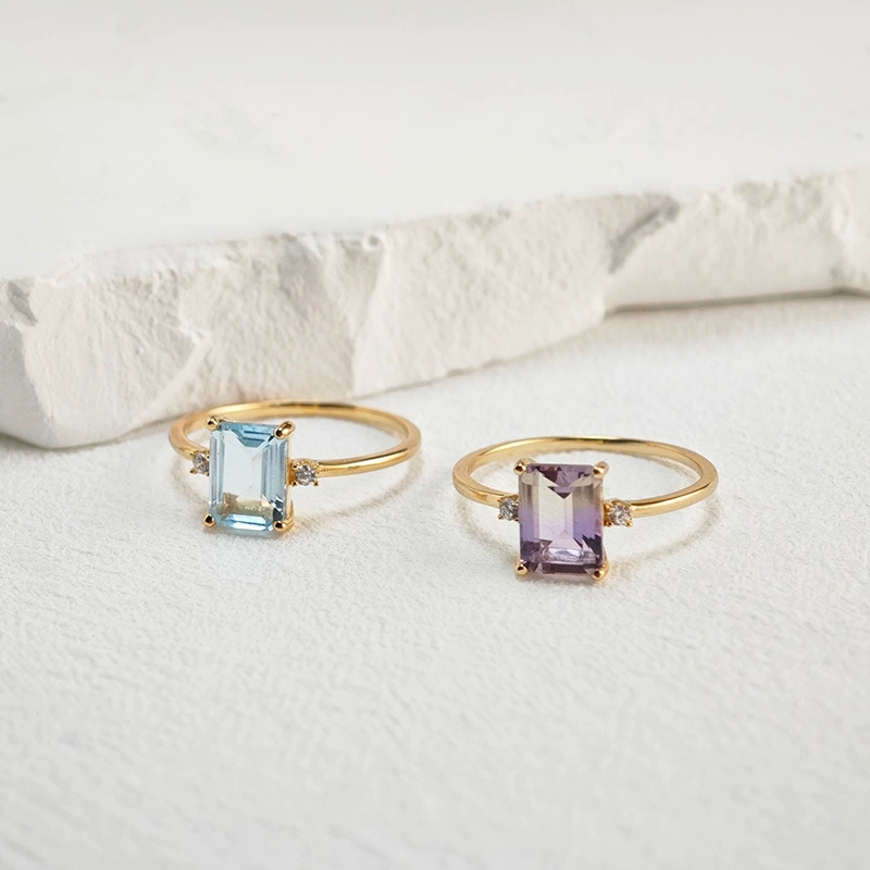 square amethyst s925 sterling silver french vintage purple ring (8) square amethyst s925 sterling silver french vintage purple ring (8)