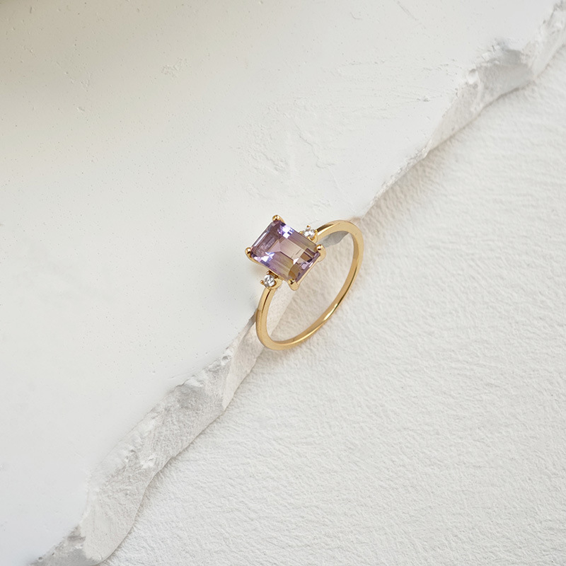 square amethyst s925 sterling silver french vintage purple ring (9) square amethyst s925 sterling silver french vintage purple ring (9)